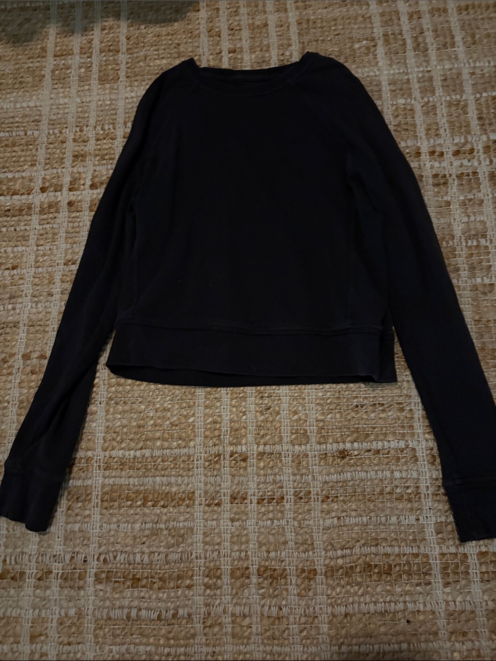 lululemon athletica Black Long-Sleeve Crew Sweatshirt